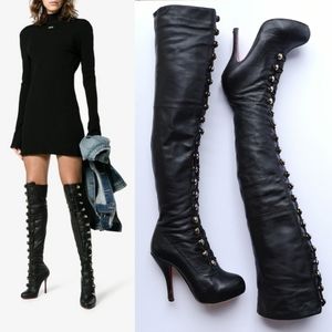 *Rare* Christian Louboutin ronfifi supra OTK boots